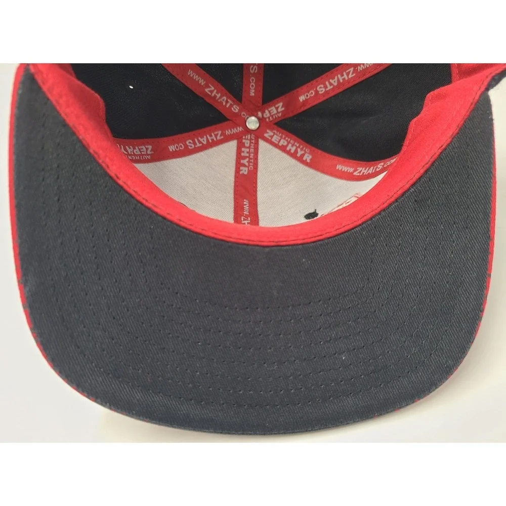 Youth Portland‎ Trail Blazers Zephyr Snapback Hat Cap NBA Basketball Black Red